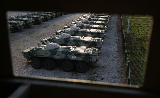 Российская военная база в Абхазии (Гудаута)