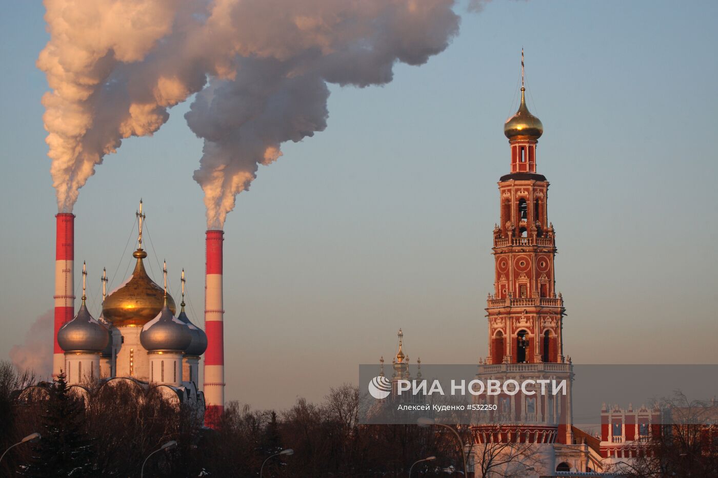 Сильные морозы в Москве