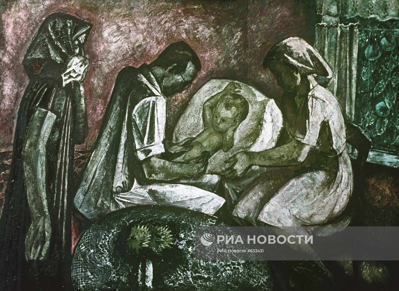 Картина "Больной ребенок"