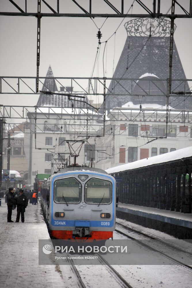 На перроне Ярославского вокзала