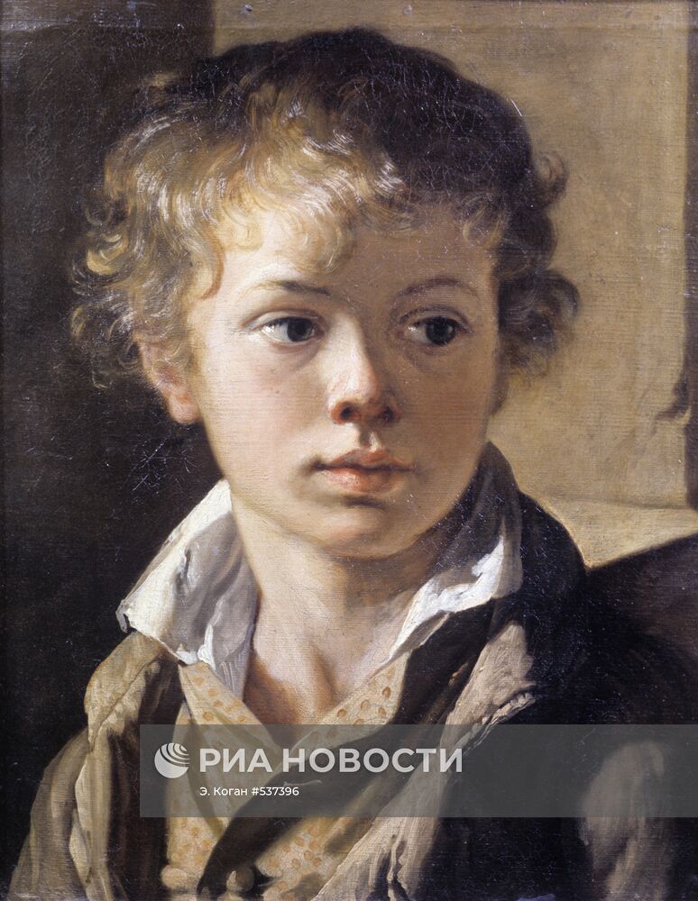 Картина Тропинина "Портрет сына"