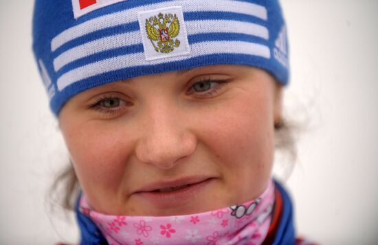 Евгения Шаповалова - победительница спринтерской гонки