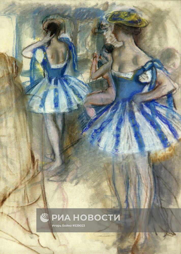 Репродукция картины "Две танцовщицы"