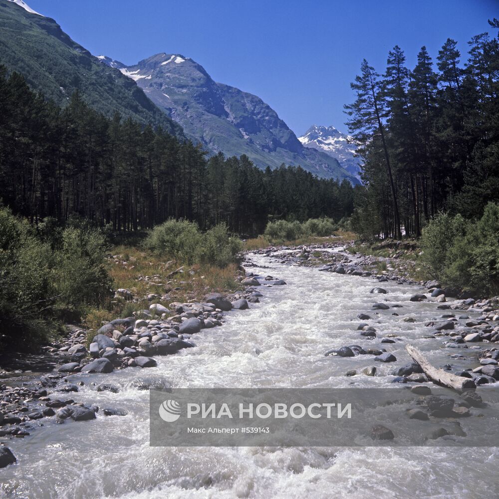 Река Баксан в Кабардино-Балкарской АССР | РИА Новости Медиабанк