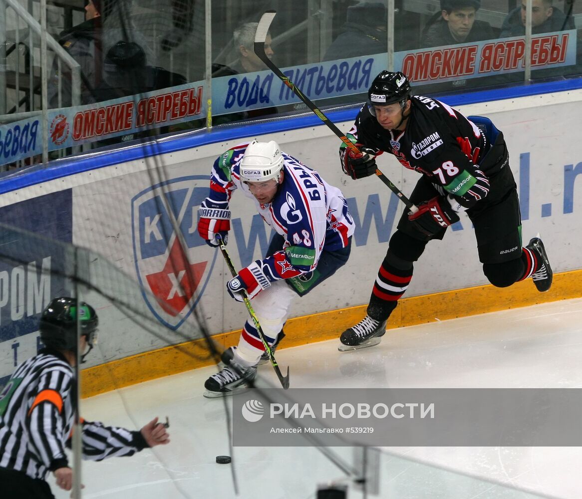 Хоккей. КХЛ. Матч "Авангард" - СКА