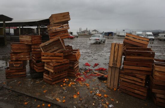 На оптовом рынке в Абхазии
