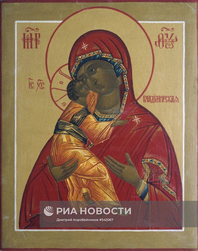 Репродукция иконы Владимирской Божией Матери