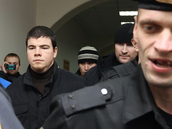 Рассмотрение дела Никиты Тихонова в Басманном суде Москвы
