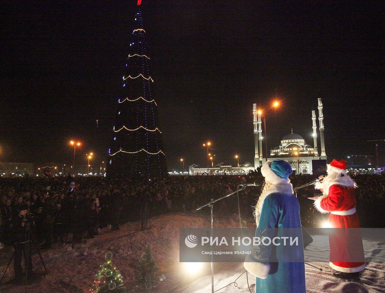 Встреча Нового года в Грозном