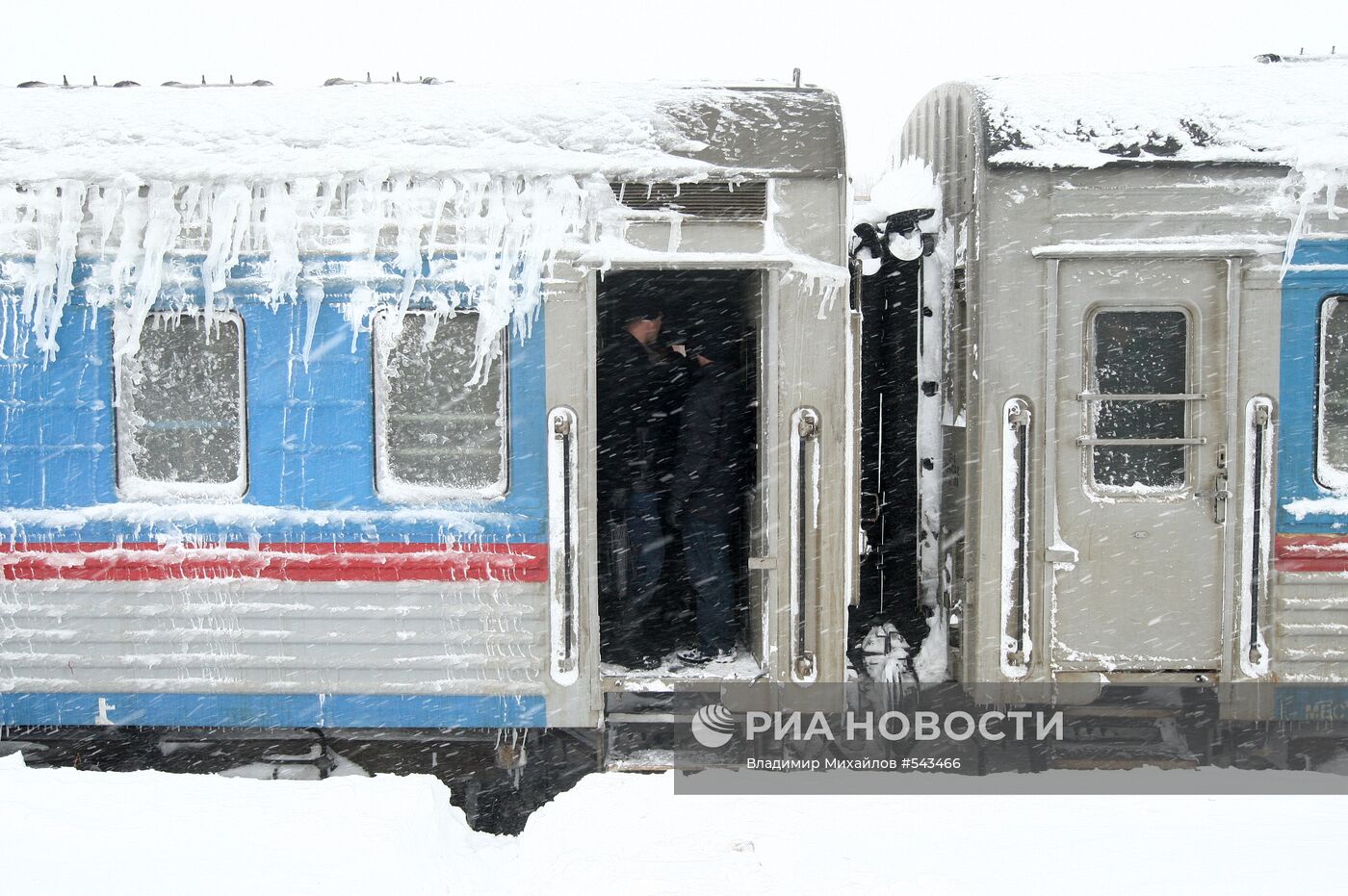 Спасательный поезд на железнодорожной станции "Взморье"