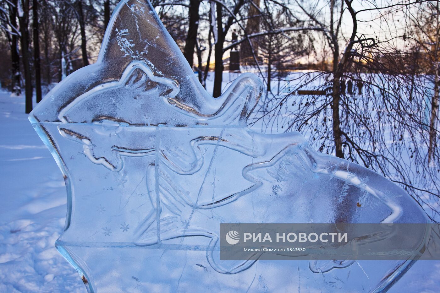 Выставка-фестиваль ледяных скульптур "Вьюговей 2010" в Москве