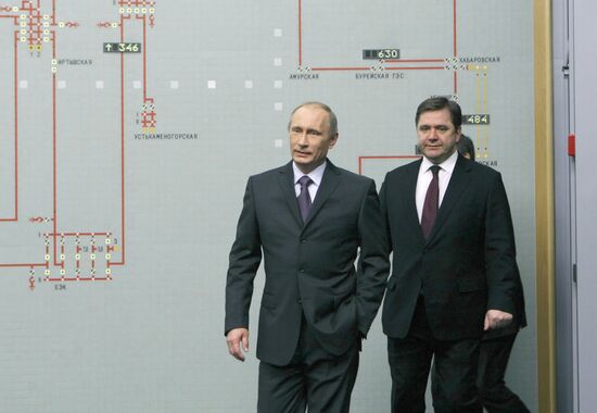 Премьер-министр РФ Владимир Путин посетил ОАО "СО ЕЭС" в Москве