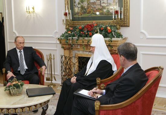 Владимир Путин встретился с Патриархом Кириллом в Москве