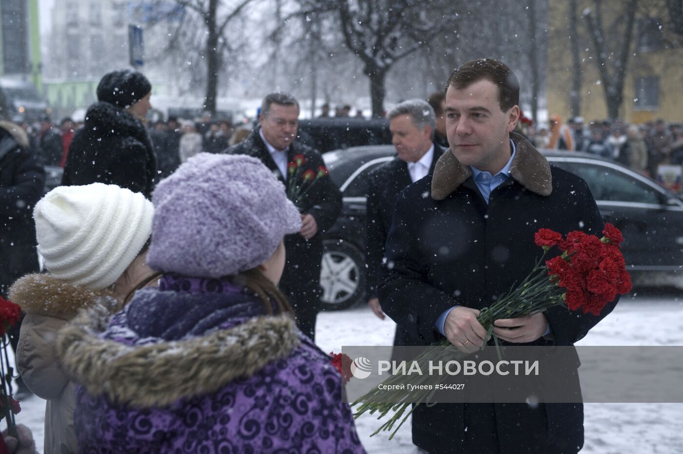 Рабочая поездка Д.Медведева в подмосковное Видное