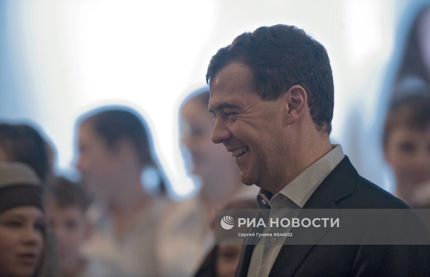 Рабочая поездка Д.Медведева в подмосковное Видное