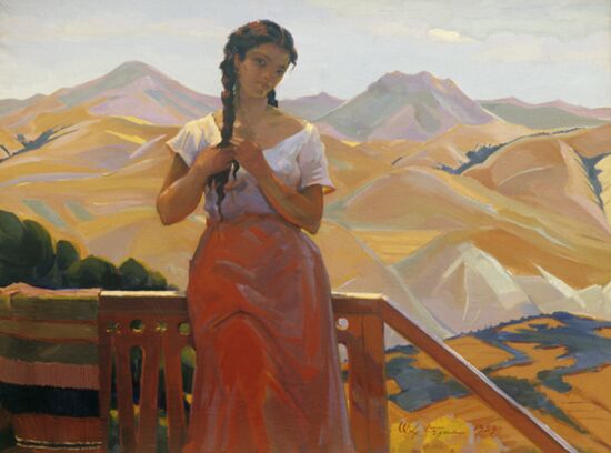 Репродукция картины М.М.Абегяна "Лето"