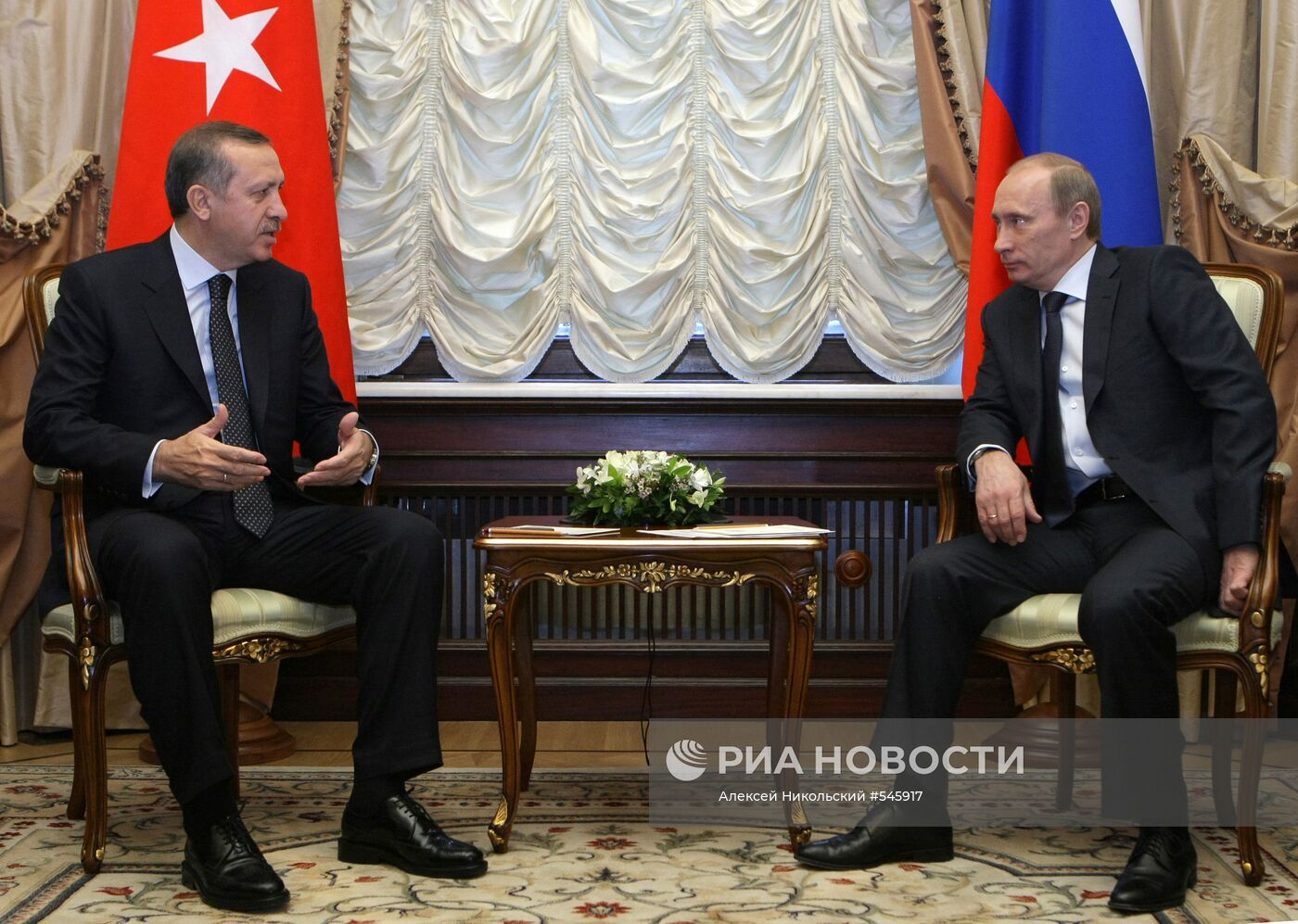 Встреча премьер-министров России и Турции в Москве