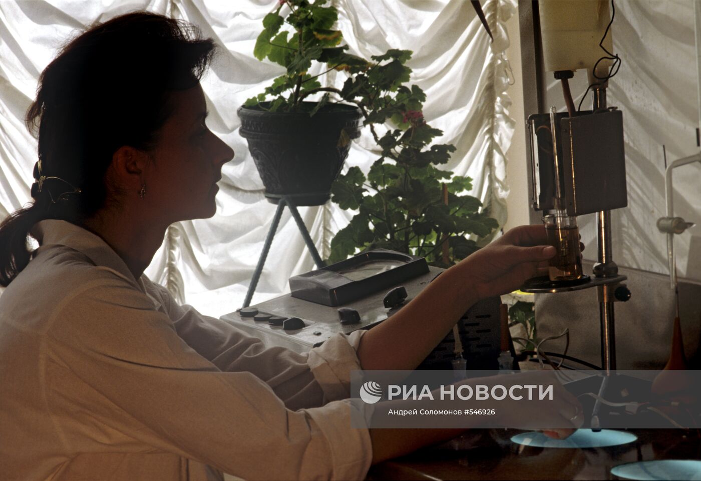 В химической лаборатории