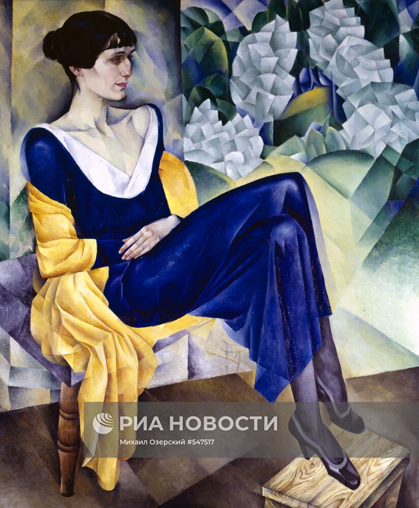 Картина Н. И. Альтмана "Портрет Анны Ахматовой".