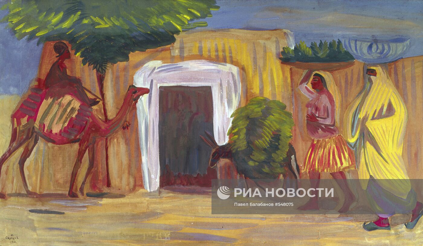 Репродукция картины "В персидской деревне"