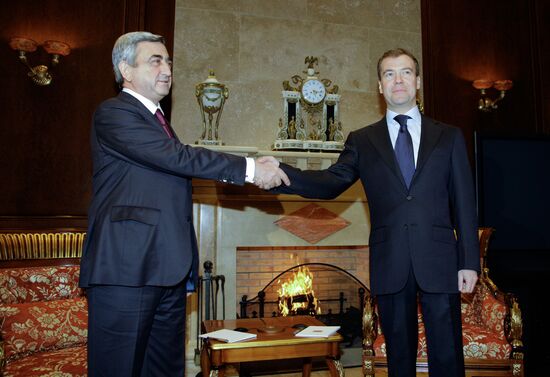 Встреча Дмитрия Медведева и Сержа Саргсяна