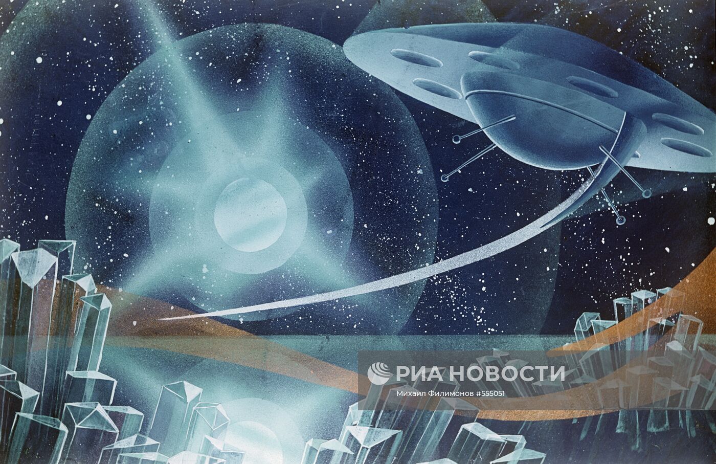 Репродукция картины А.Соколова "Мир двойной звезды"