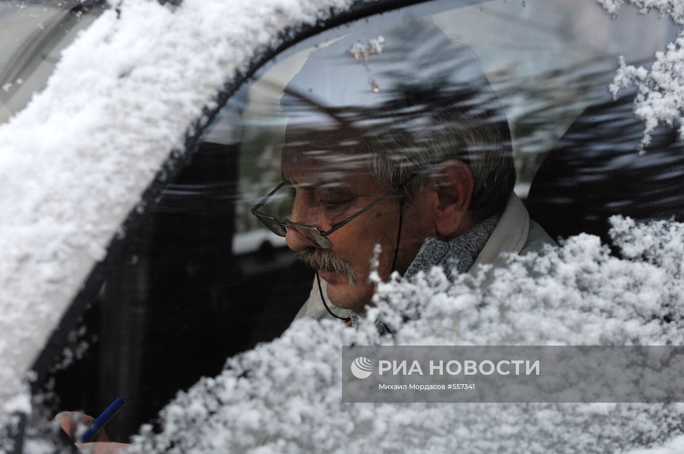 На курорте Сочи выпал первый снег