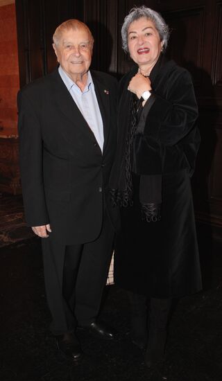 Юрий Любимов с супругой Каталиной