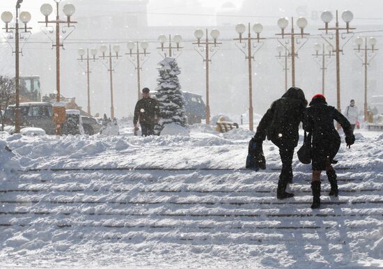 Мороз в Ставрополе