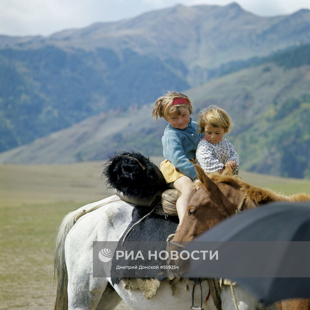 Дети на лошади