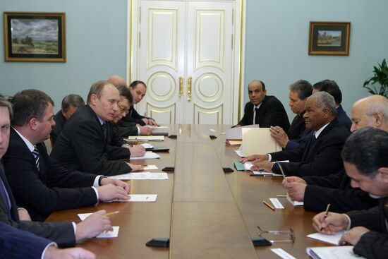 Встреча Владимира Путина с министром обороны Ливии