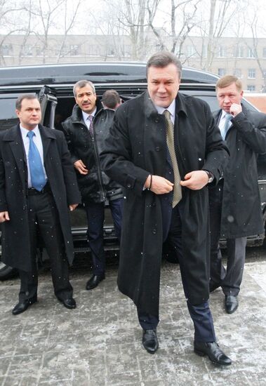 Поездка Виктора Януковича в Запорожскую область