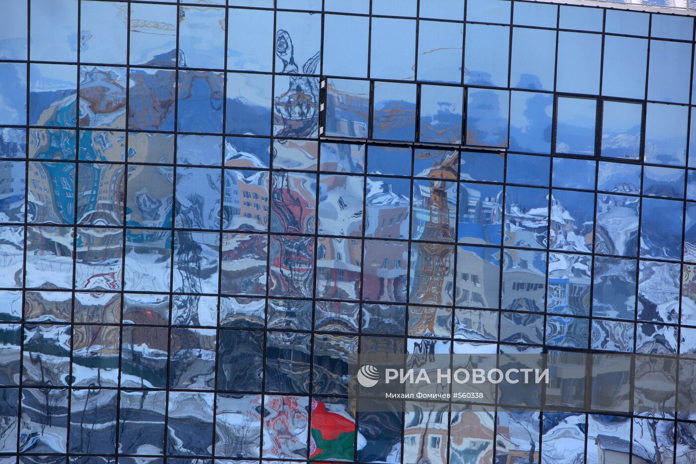 Фасад здания нового спортивного комплекса "Минск-Арена"