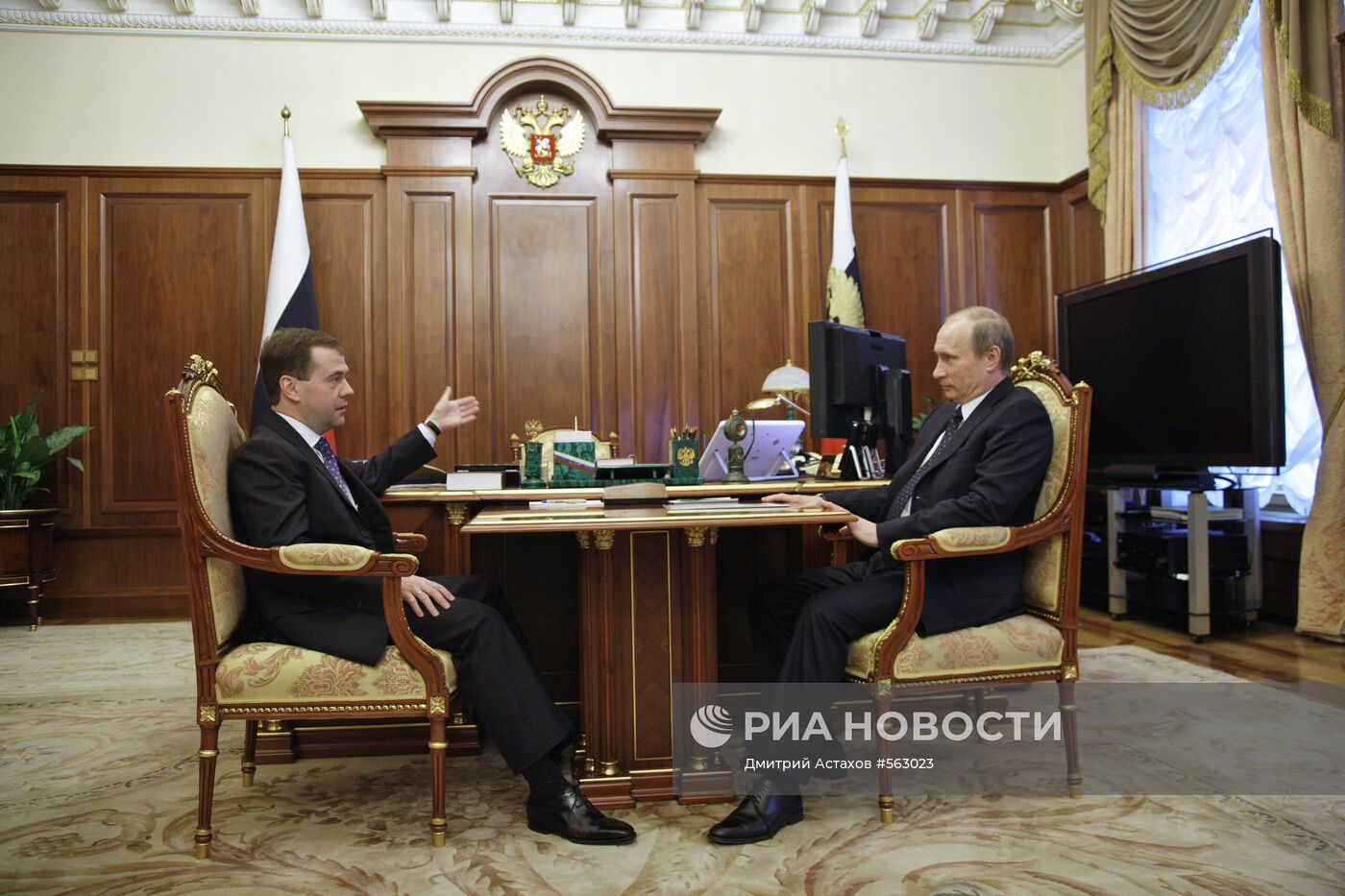 Д.Медведев и В.Путин