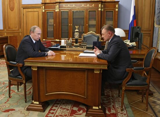 Встреча Владимира Путина с Олегом Ковалевым