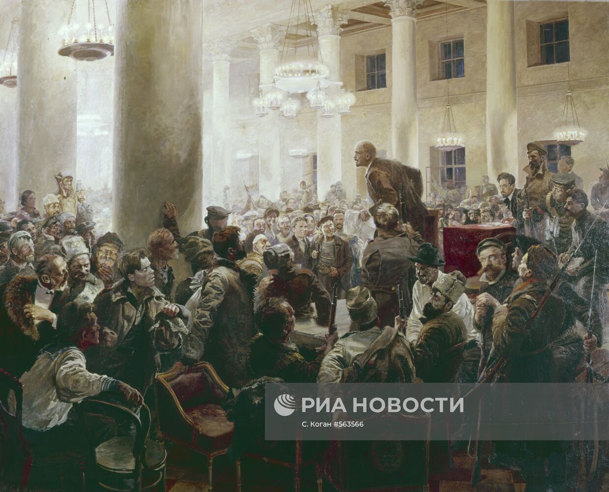 Картина "Выступление В.И. Ленина... "