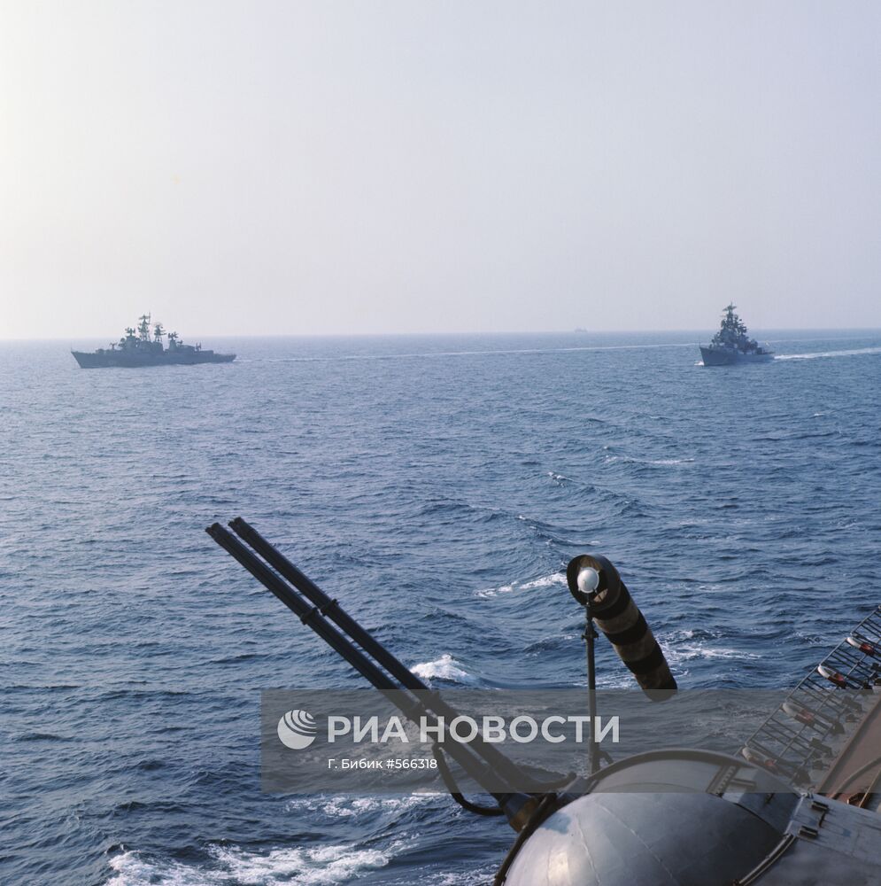 Военно-морские учения в акватории Черного моря