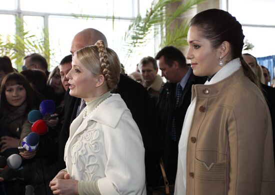 Голосование Юлии Тимошенко в день выборов президента Украины