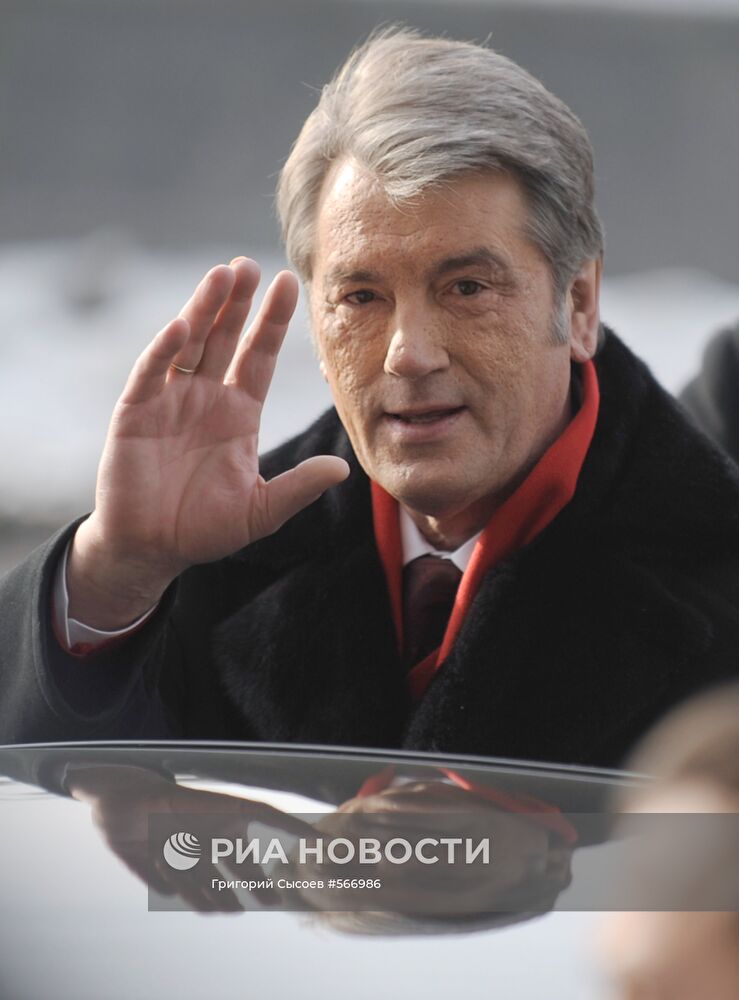 Голосование Виктора Ющенко в день выборов президента Украины