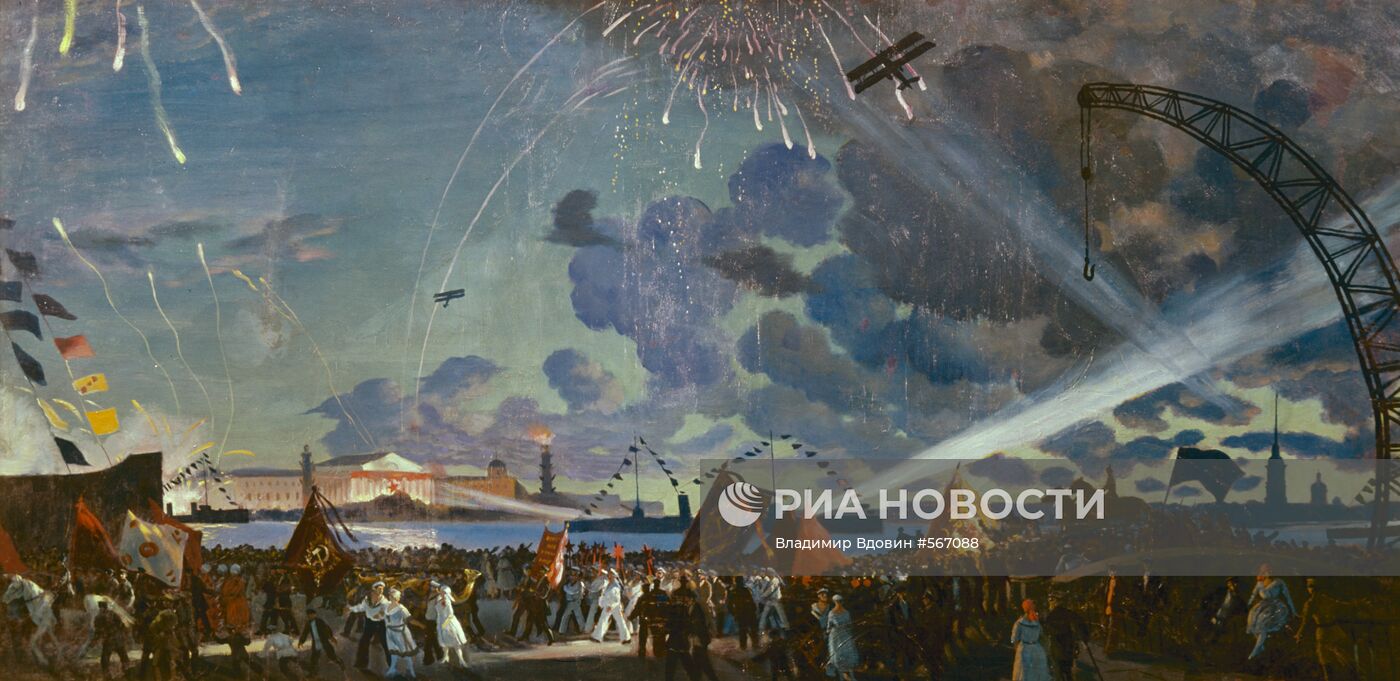 Картина "Ночной праздник на Неве"
