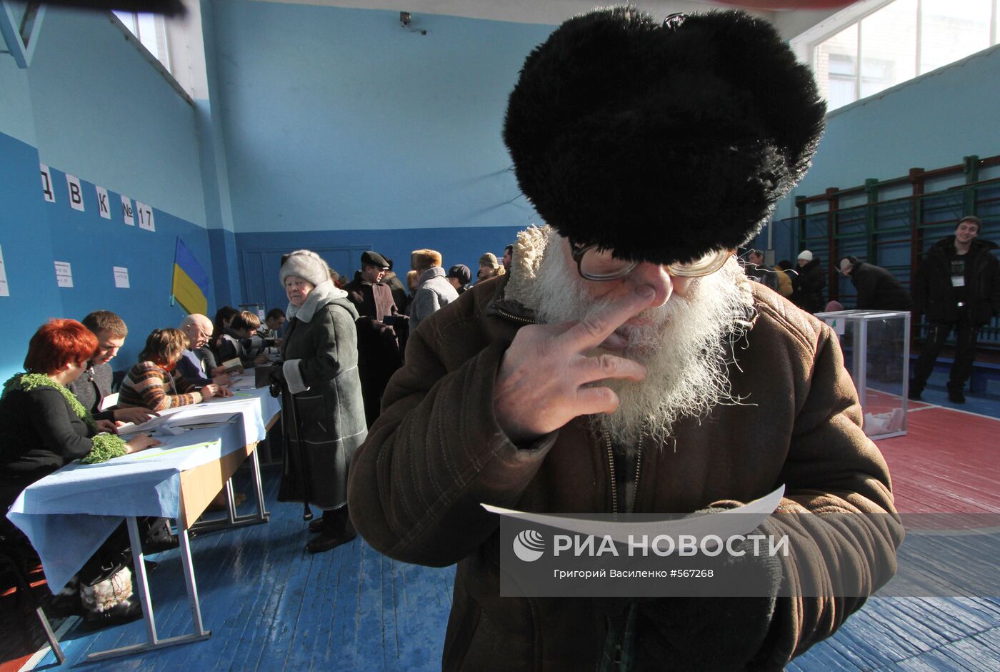 Голосование на выборах президента Украины в Киеве
