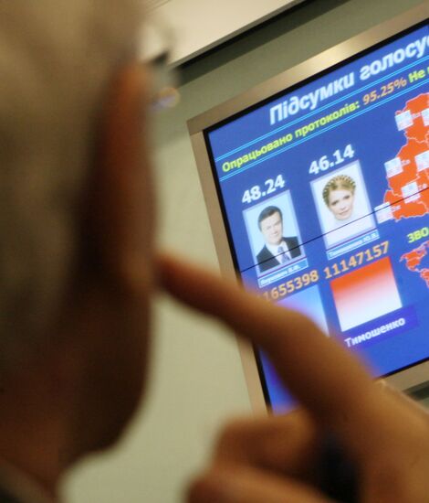 Подсчет голосов на втором туре выборов президента Украины