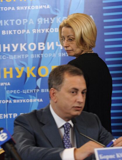 Пресс-конференция в штабе Виктора Януковича