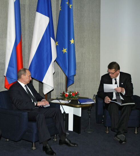 Беседа премьер-министров России и Финляндии