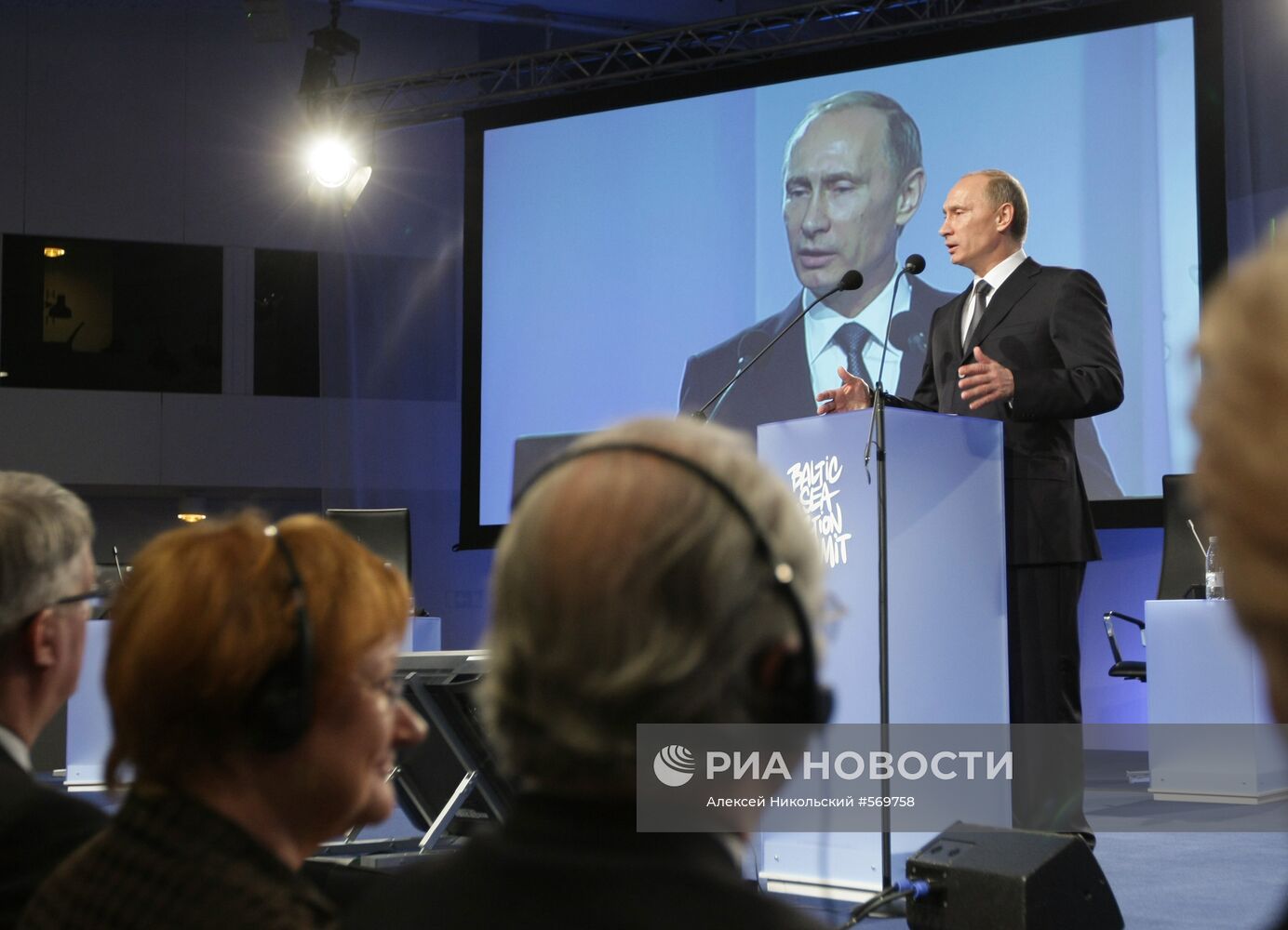 В. Путин на заседании Саммита действий по Балтийскому морю