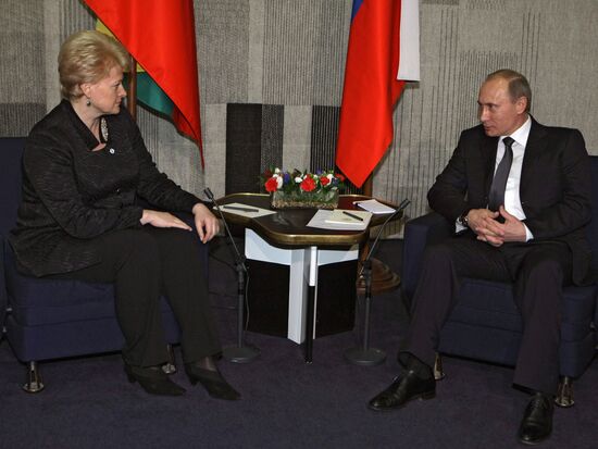 Встреча Владимира Путина с президентом Литвы