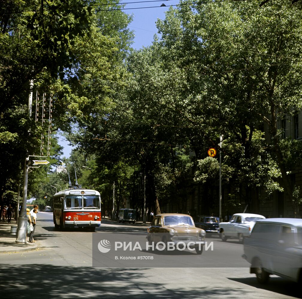 Одна из улиц города Ростова-на-Дону