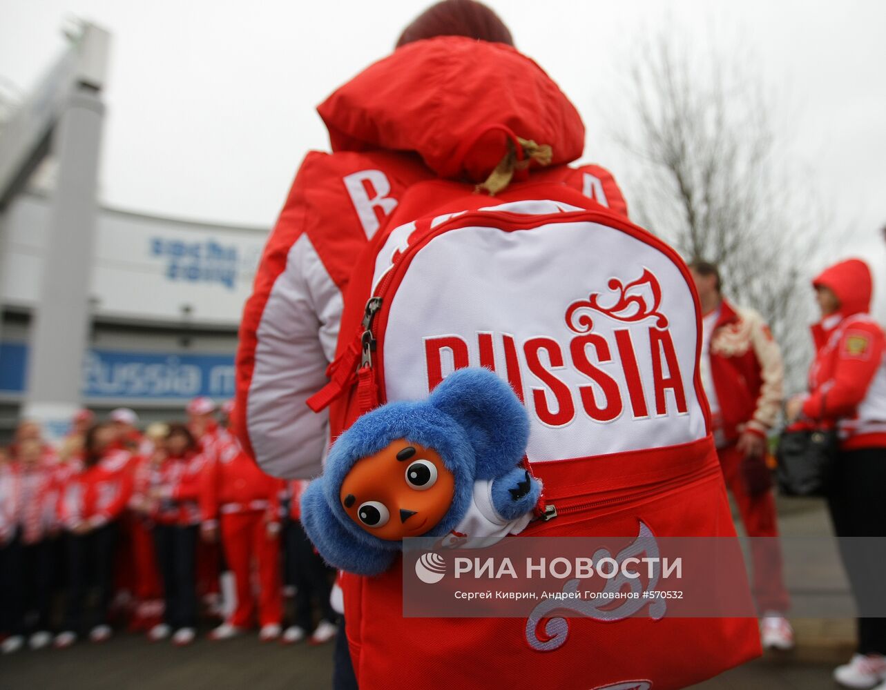 Талисман олимпийской сборной России - Чебурашка