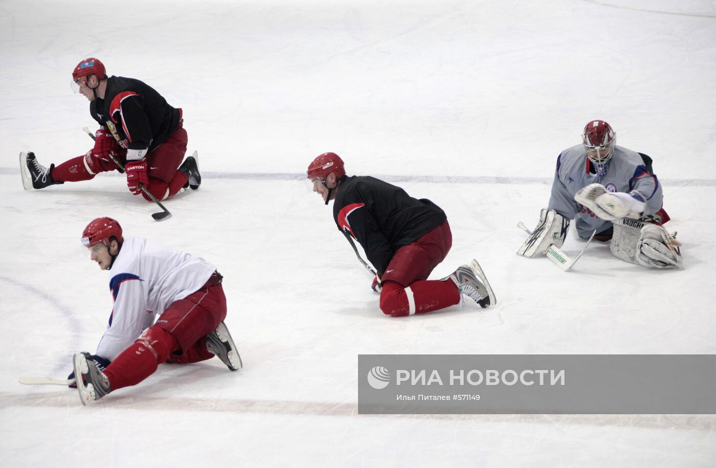 Тренировка российской сборной по хоккею