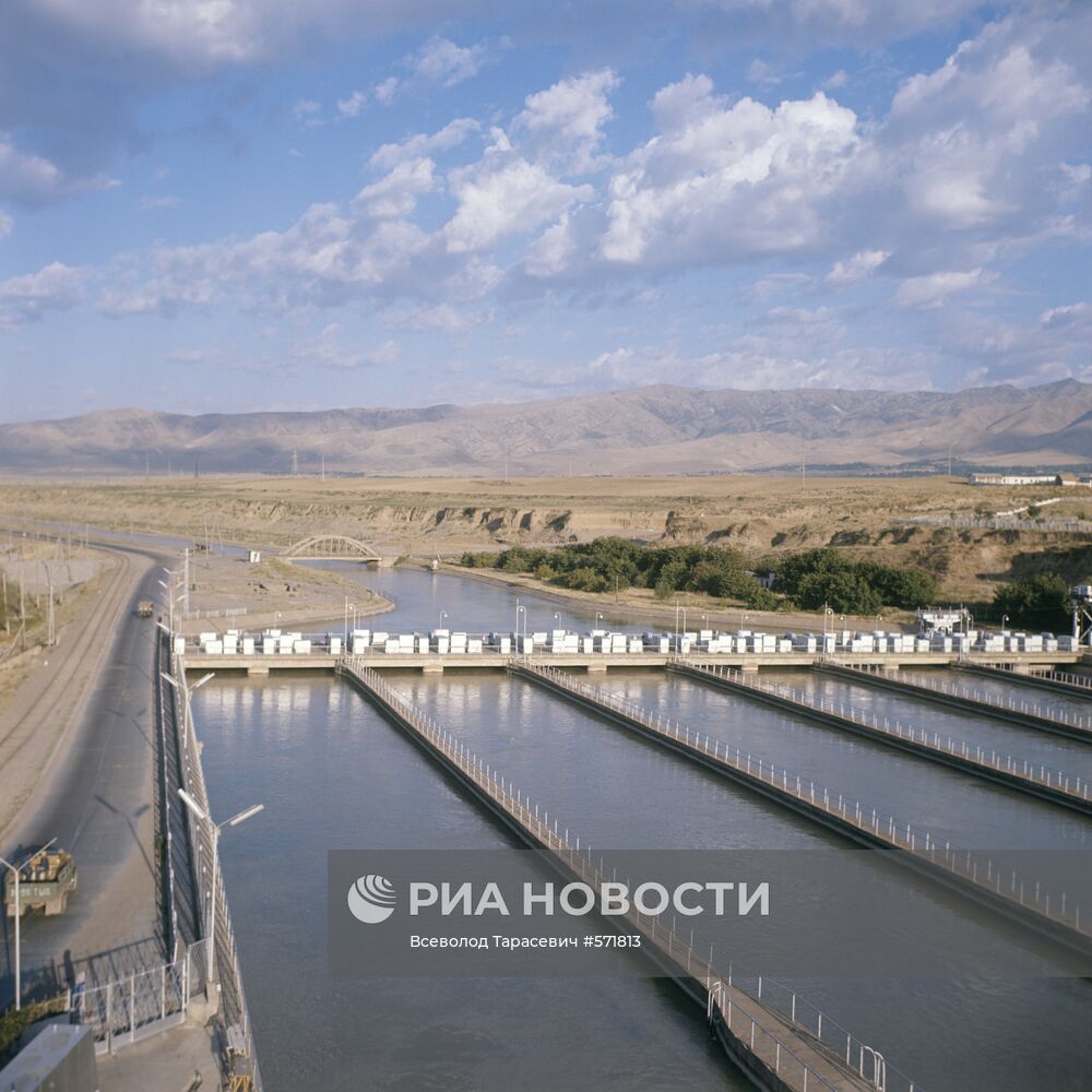 Очистные сооружения на реке Чирчик